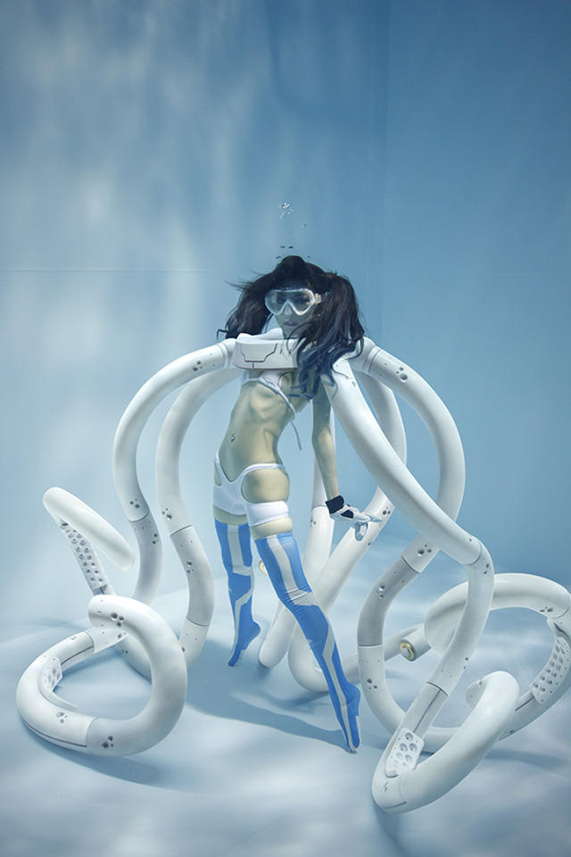 萌属性最高殿堂！水中绝对领域触手Play - 第4张