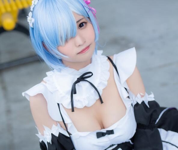 图片[3]-妹子图@伊猫子，这才是我梦中的蕾姆-星玉馆