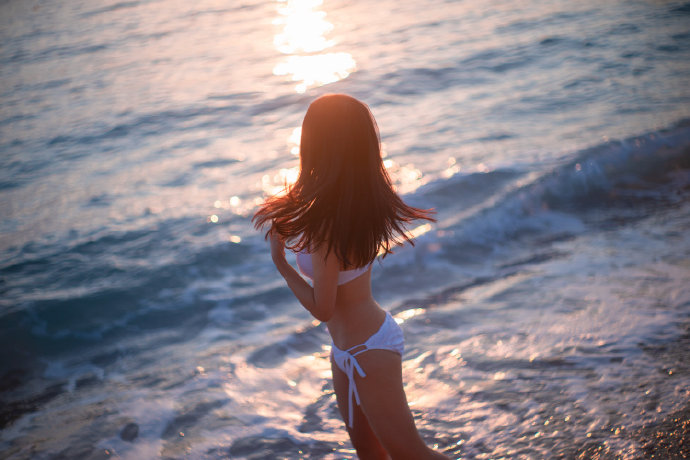 图片[6]-妹子图@澪mio兔兔纸 在爱琴海日落下的清凉-星玉馆