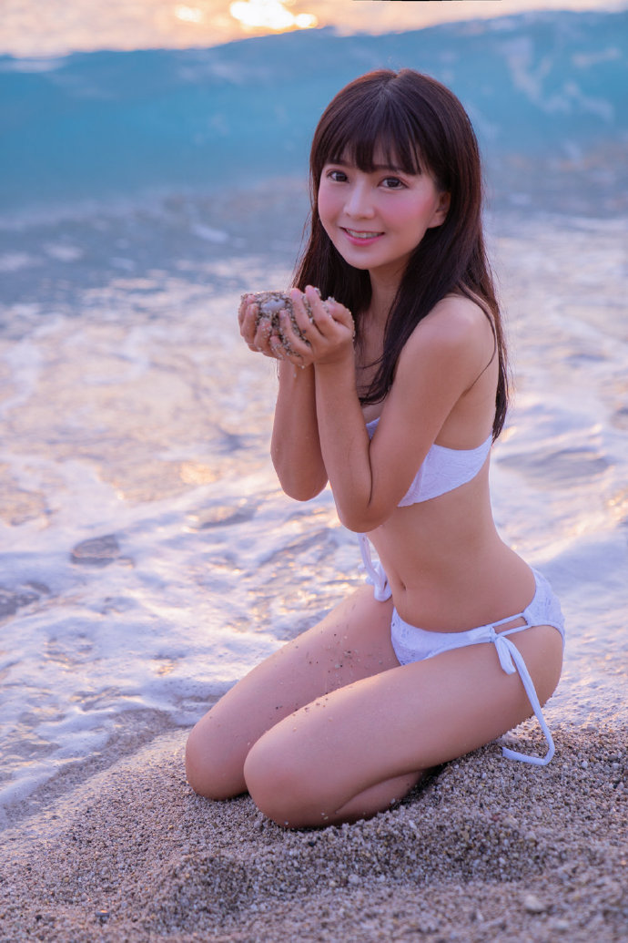 图片[4]-妹子图@澪mio兔兔纸 在爱琴海日落下的清凉-星玉馆