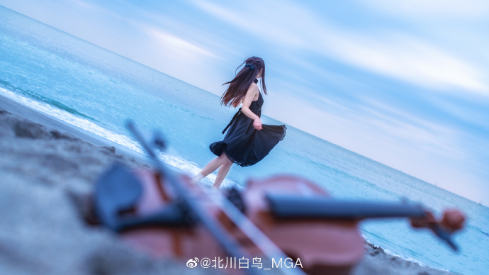 图片[5]-妹子图@北川白鸟_MG 动漫少女与小迪琴-星玉馆