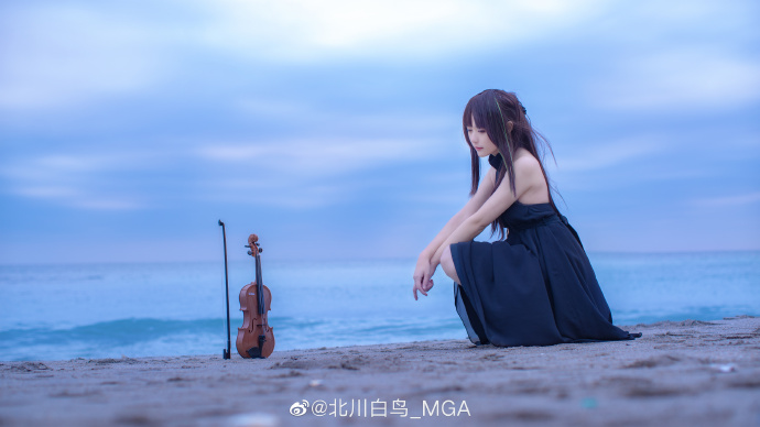 图片[6]-妹子图@北川白鸟_MG 动漫少女与小迪琴-星玉馆