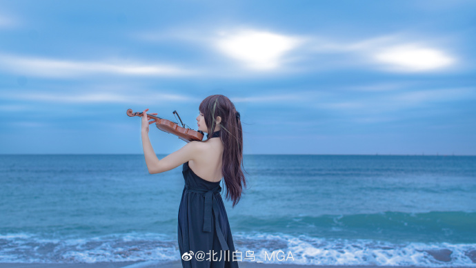 图片[7]-妹子图@北川白鸟_MG 动漫少女与小迪琴-星玉馆