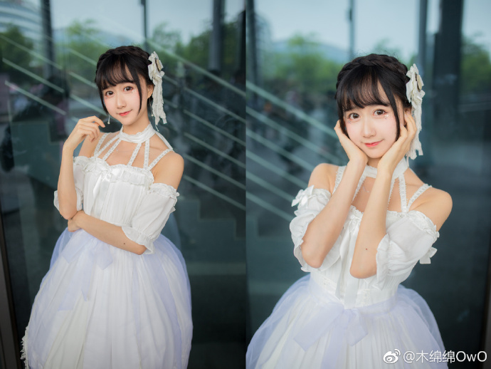 51妹子图@木绵绵OwO 这样纯白的绵绵为啥能那么可爱呢？-星玉馆